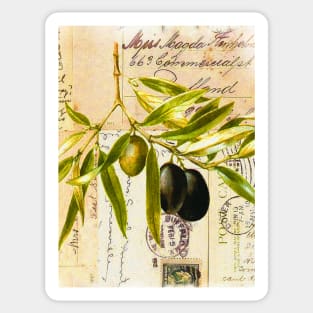 Olives - Mediterranean pattern Sticker